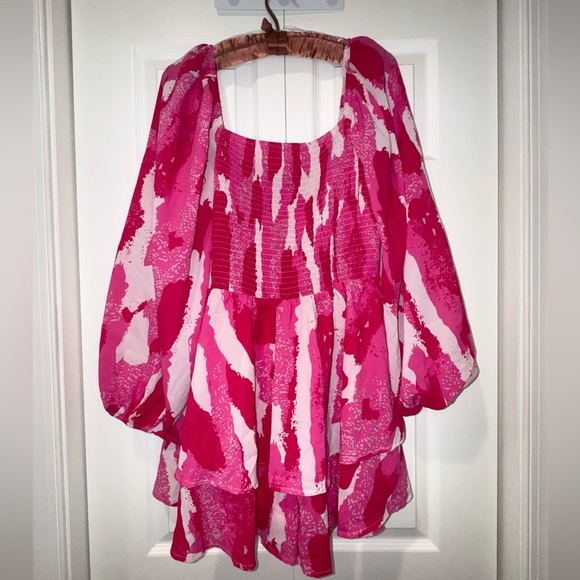 Entro Joni Tiered Long Sleeve Romper. Size M EUC. - Picture 2 of 16